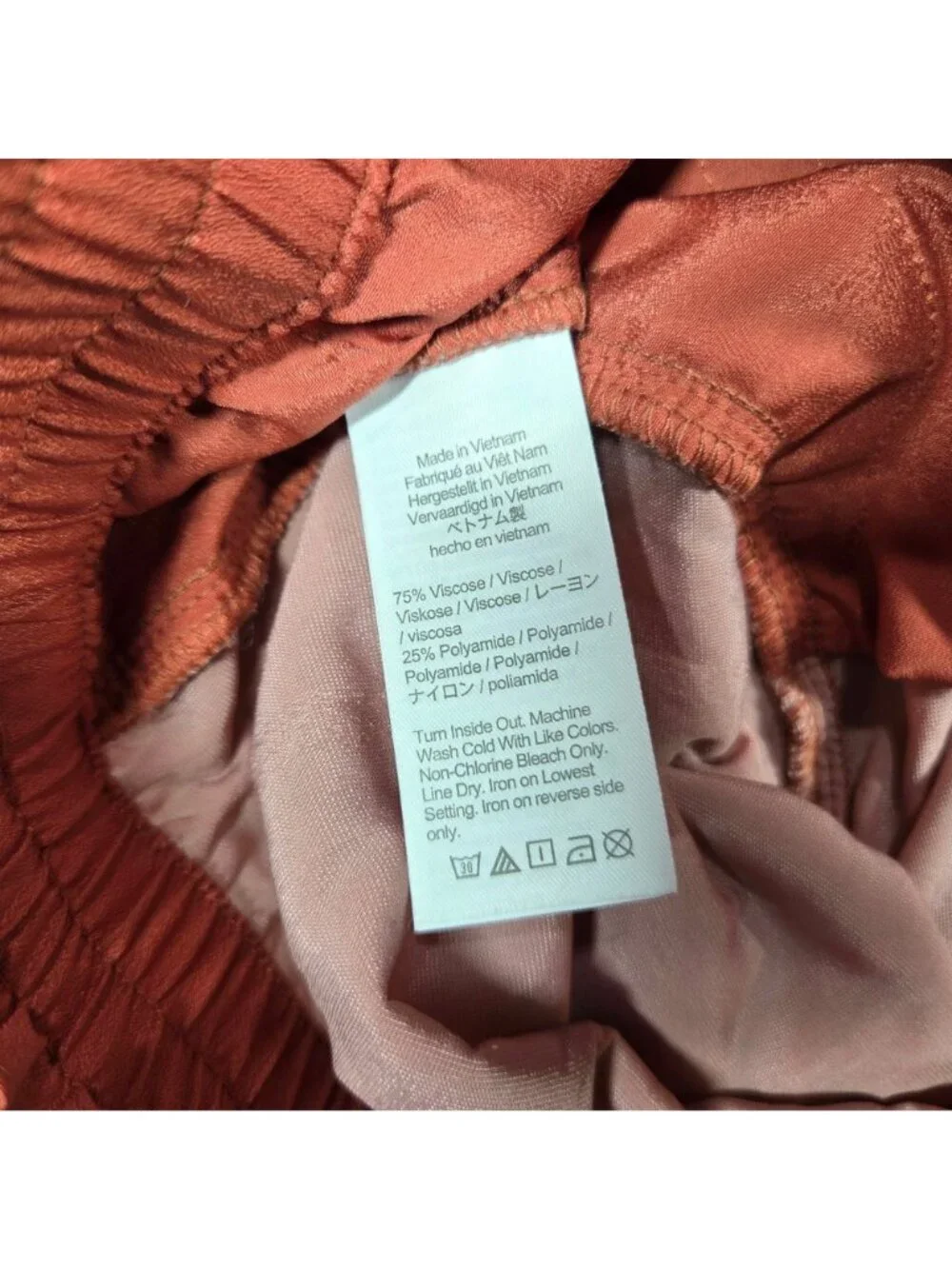 J Crew Pants Womens 10 Tall Burnished Orange Velvet Dressy Cocktail Joggers